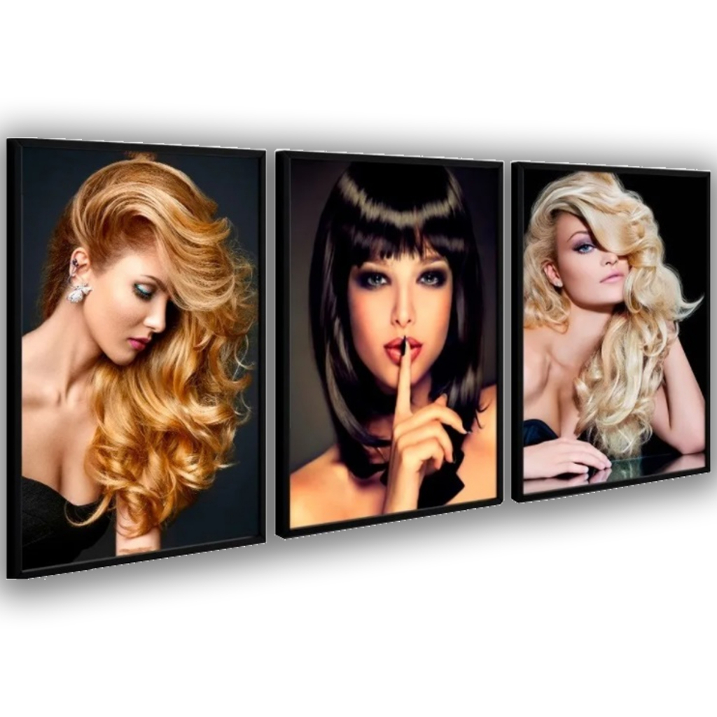 Quadro decorativo cabelos lindos proteçao em Oferta na Shopee