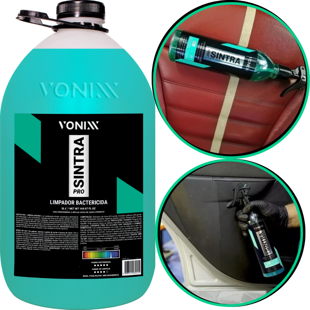 Sintra Pro Vonixx Limpeza Interna Veiculos Bactericida 5L - Spare Parts and Accessories for Vehicles