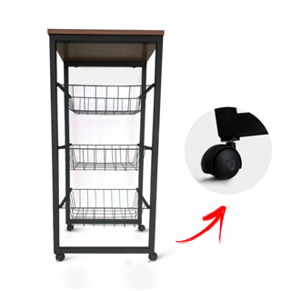 Fruteira De Chão Para Cozinha Em Mdf Aço em Oferta na Shopee