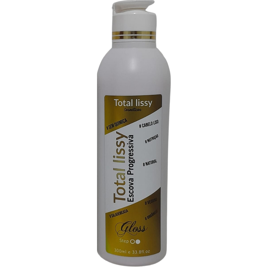 Escova Progressiva Sem Formol Orgânica Cabelo Mega Liso Perfeito Selamento Alisamento e Hidratação