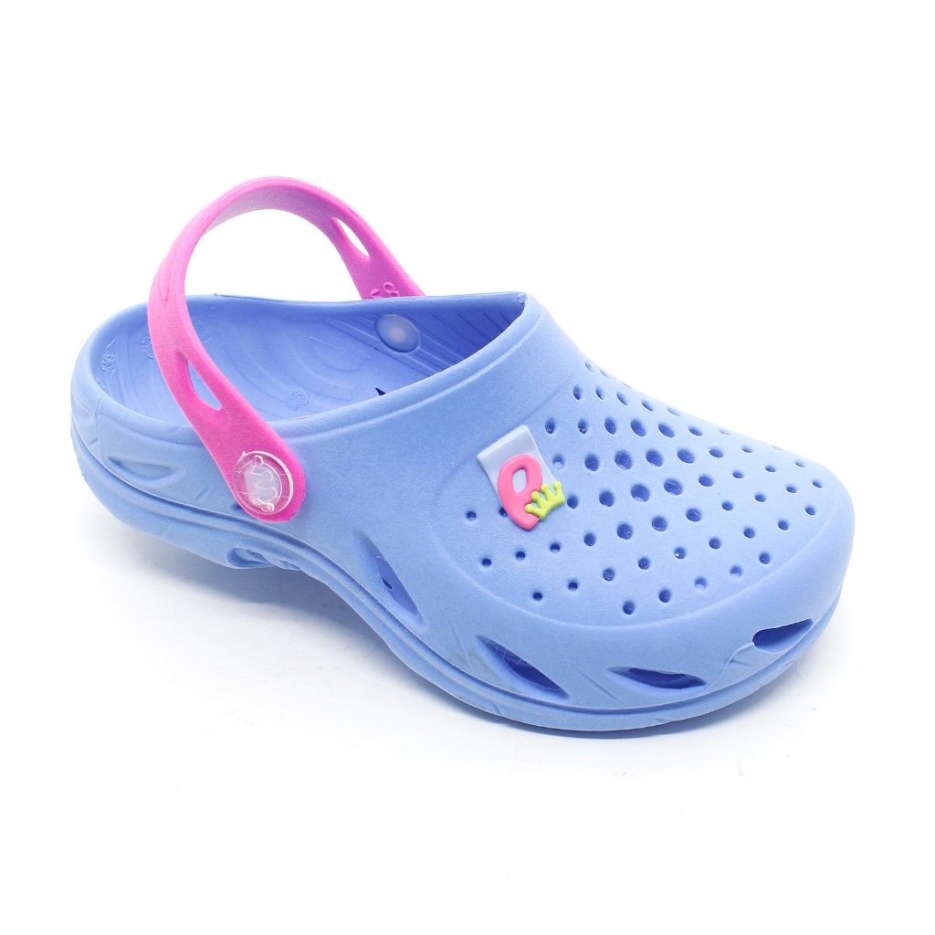 Babuche Sandália Papete Infantil Plugt Menina Confortável Macio Leve Básico Enfeite Azul Rosa Pink em Oferta na Shopee