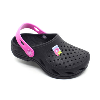 Babuche Sandália Papete Chinelo Infantil Plugt Menina Confortável Macio Leve Básico Enfeite Preto Rosa Pink