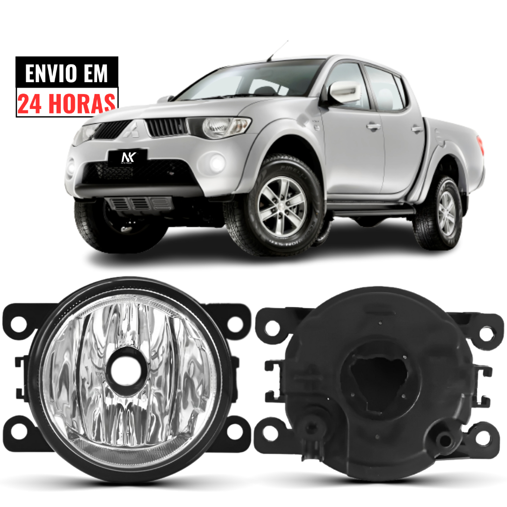 Farol Milha L200 Triton 2007 2008 2009 2010 2011 2012 2013 2014 2015 2016 em Oferta na Shopee