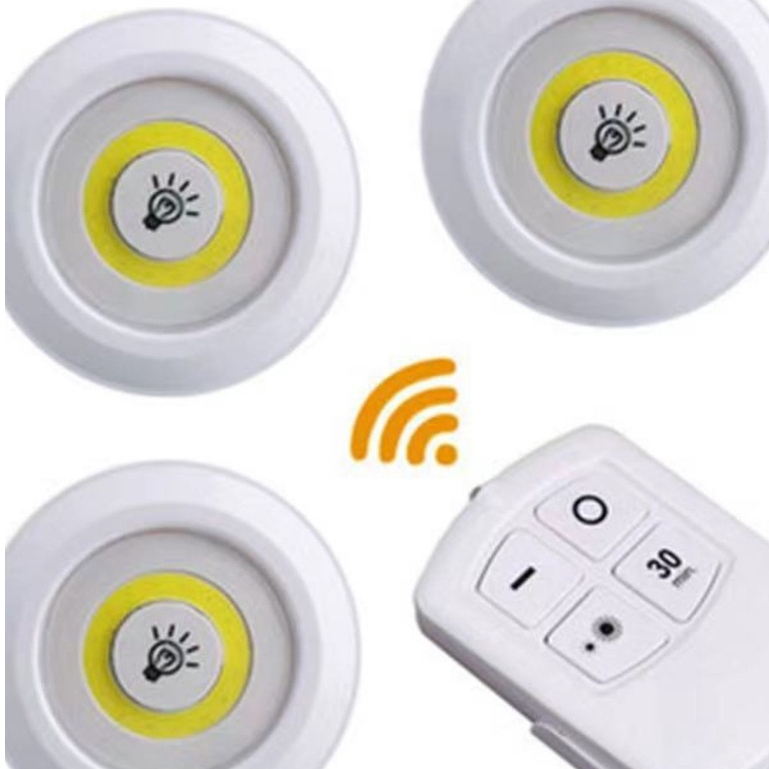 Lampada  luminaria Led Spot  Sem Fio  com Controle Remoto e timer