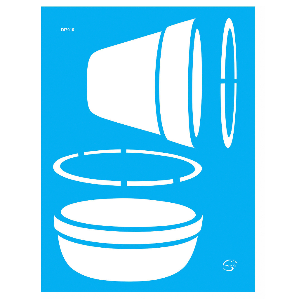 Stencil 15x20 - DI7010 - Vaso de Barro (Gatas Arteiras)