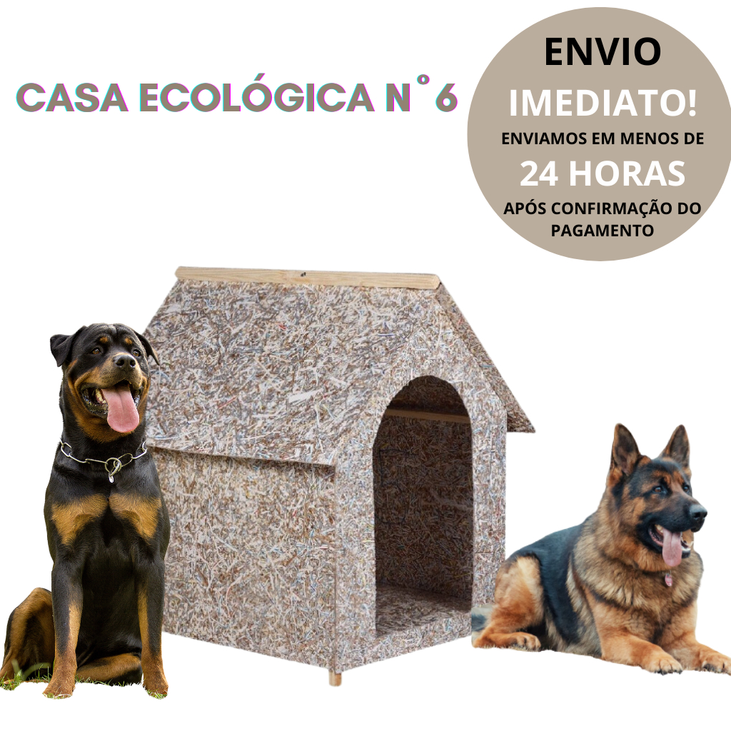 Casa/casinha para cachorro madeira ecológica modelo Desmontável Nº6