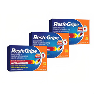 KIT C/3 Resfegripe Com 20 Cápsulas Multilab