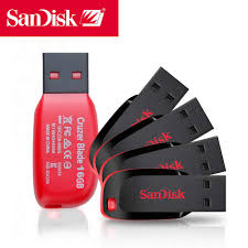 Pen Drive SanDisk Cruzer Blade USB 2.0 8gb 16gb 32gb 64gb