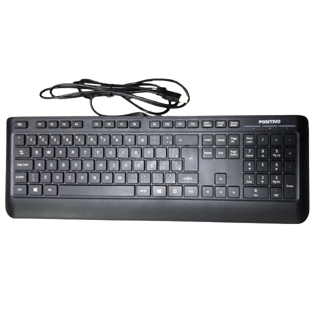 Teclado SK6620 Usb Com Cabo Poz. S/ Entrada Cartão Preto