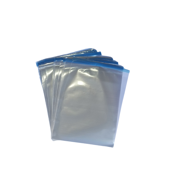 kit 100pçs saquinho adesivado 25x31+4aba com fita colante saco plástico transparente