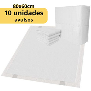 Tapete Higiênico 80 x 60 cm Para Cães - 10 unidades avulsos