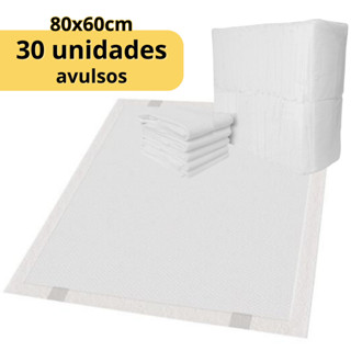 Tapete Higiênico 80 x 60 cm Para Cães - 30 unidades avulsos