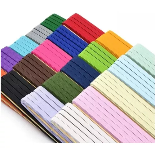 Kit 10 Elástico Colombe Chato Colorido 7mm - 10 Metros em Oferta na Shopee