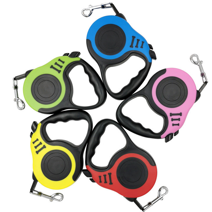 Guia De Passeio Retrátil 5 ou 3 Metros Pet Cachorro Botão de Controle Para Regulagem Segurança LR-0076 em Oferta na Shopee