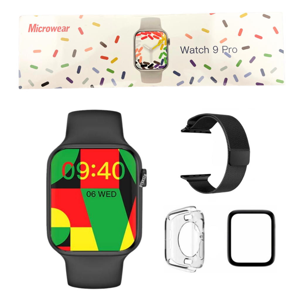 Smartwatch Inteligente W29 Pro Nfc Gps Película Case & Pulseira De Metal