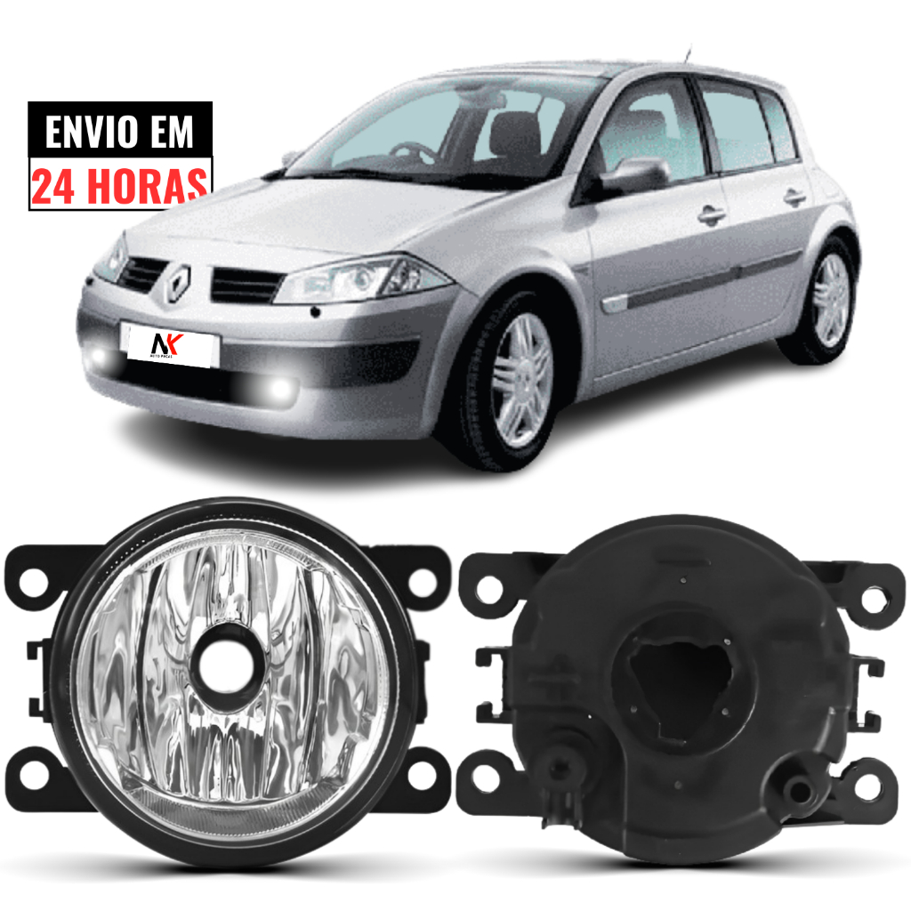 Farol Milha Megane 2006 2007 2008 2009 2010 2011 2012 2013 em Oferta na Shopee