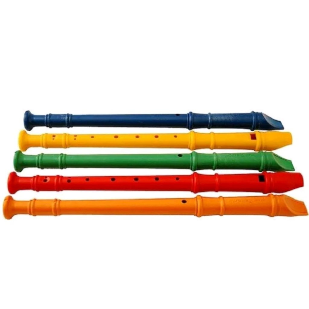 FLAUTA DOCE INFANTIL DE PLASTICO 33 CENTIMETROS em Oferta na Shopee