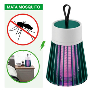Mosquiteiro Elétrico USB LED Repelente Armadilha Mata Mosquito Moscas Luminária Killer