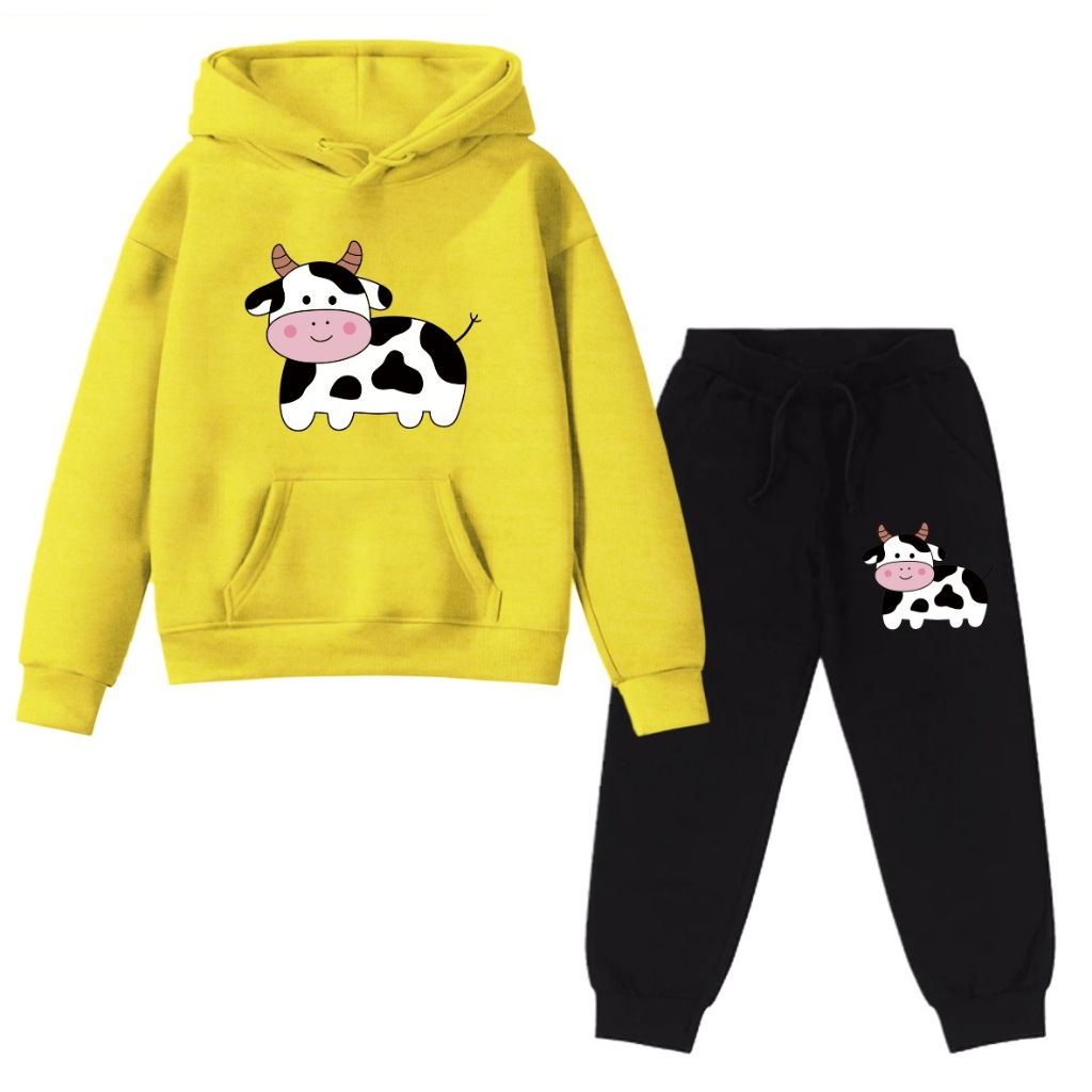 MOLETON INFANTIL CONJUNTO VAQUINHA ENVIO- 24HORAS