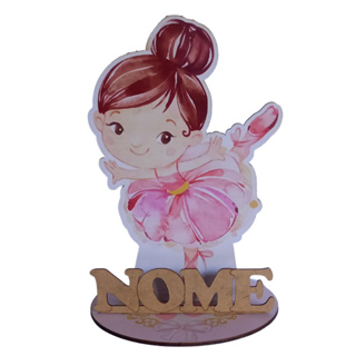 12 Centro de Mesa bailarina vazada  Personalizado Lembrança Festa em Oferta na Shopee