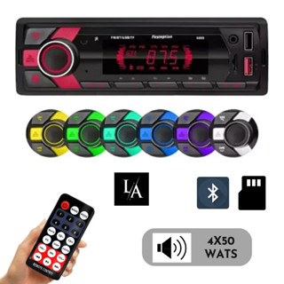 Rádio Mp3 Som Automotivo Bluetooth 7 Cores 200w Pen Drive Sd