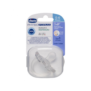 Chupeta Soft Transparente Sil TAM1 0-6M - Chicco