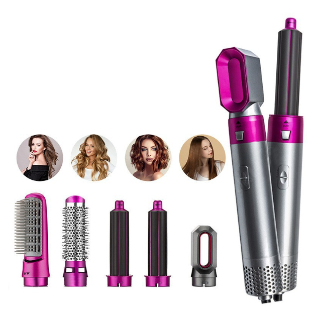 5 Em 1 Escova Secador De Cabelo Pente Modelador De Ar Quente Profissional 110v/220v