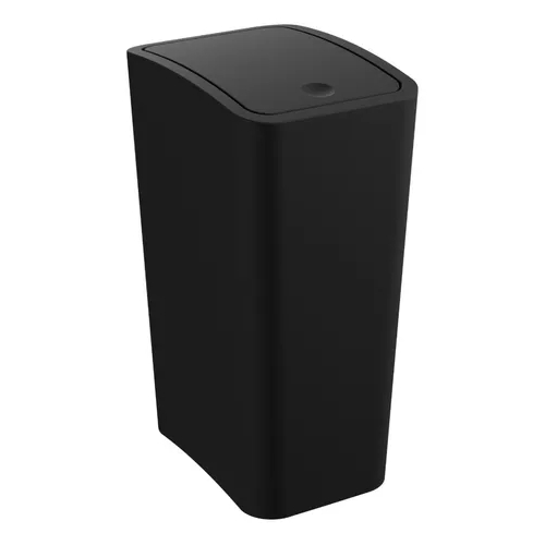 Lixeira Com Tampa Click Retangular Preta 8 Litros Astra em Oferta na Shopee