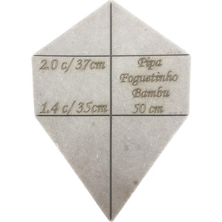 Gabarito De Madeira Para Confecção De Pipa Foguetinho 50 Cm