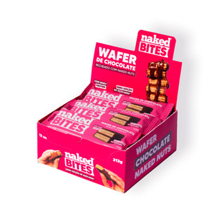 Naked Wafer - Wafer Leite em pó c/ Chocolate ao leite (Caixa - 12 unidades)