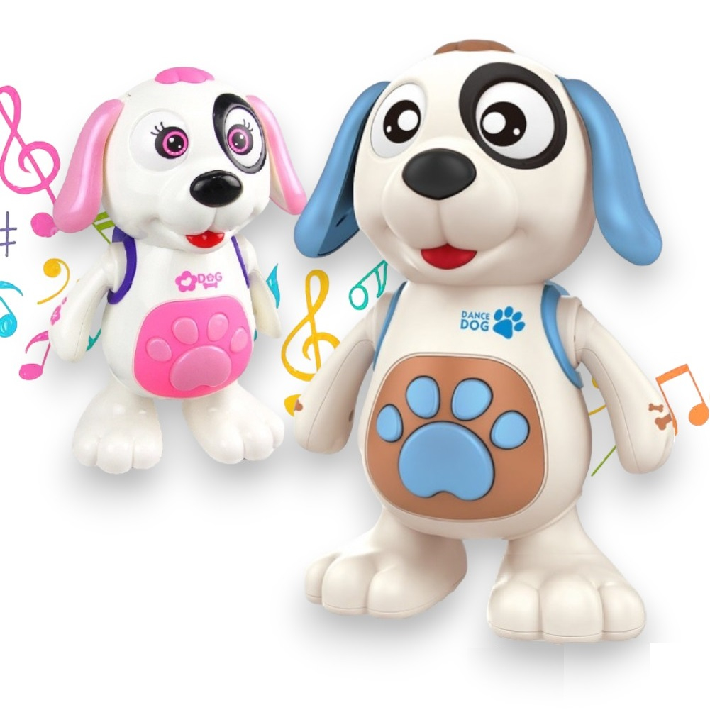 Brinquedo Cachorro Dançante Robô Sons Luzes Musical Infantil