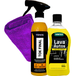 Lava Autos Shampoo Automotivo Tok Final Cera de Carnaúba Pano de Microfibra