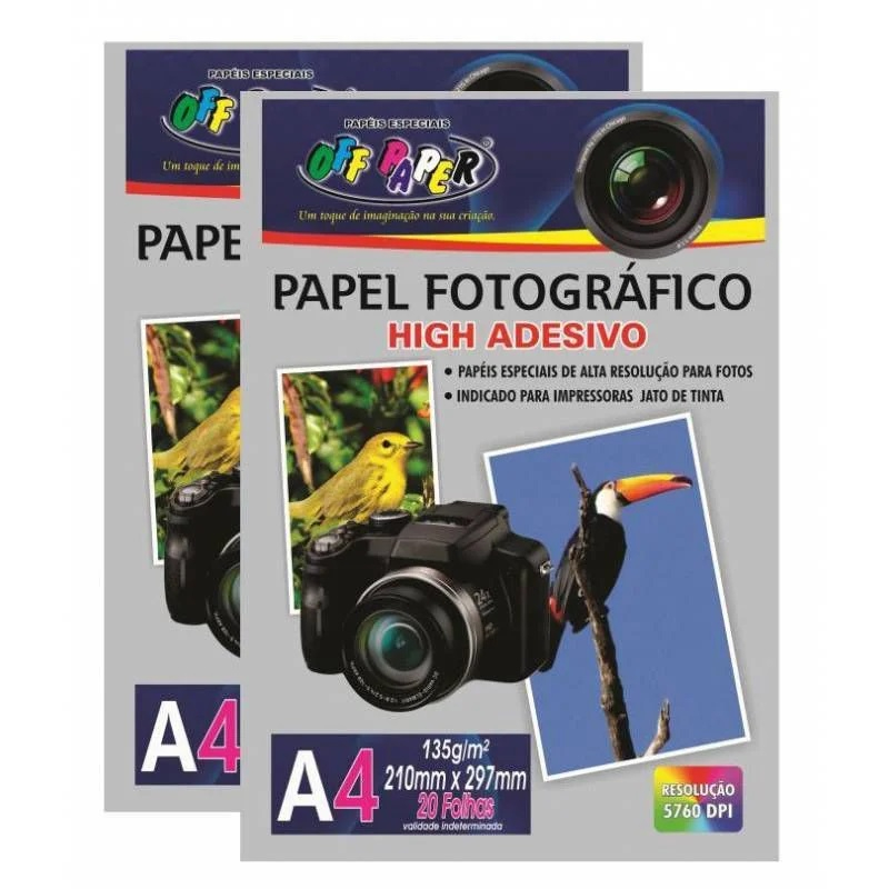 Papel Fotográfico Adesivo A4 135g 130g 80g Glossy Off Paper em Oferta na Shopee