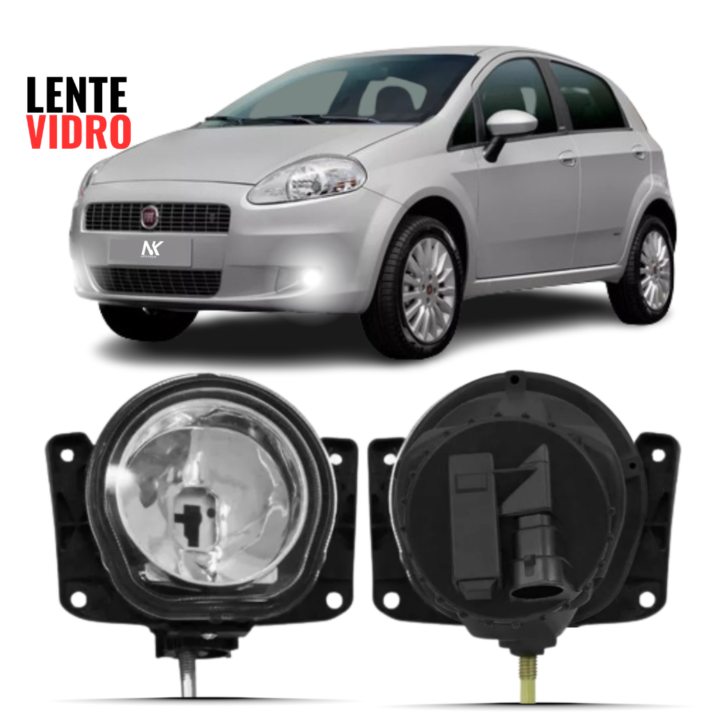 Farol Milha Fiat Punto 2007 2008 2009 2010 em Oferta na Shopee