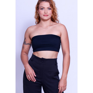 Cropped Feminino Faixa Tomara Que Caia Croped Top