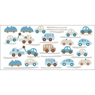 Adesivo de parede infantil Carros - kit com 18UN (adesivo de parede)