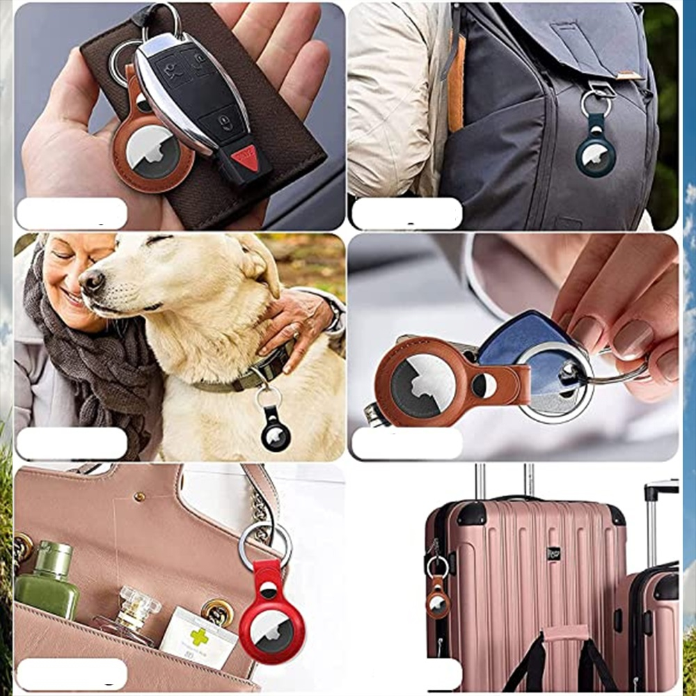 Case Capa de Couro para Airtag Modelo Chaveiro Air Tag