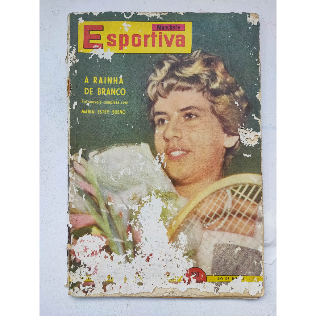 Revista - Manchete esportiva - A rainha de branco – nº 187 – 1959