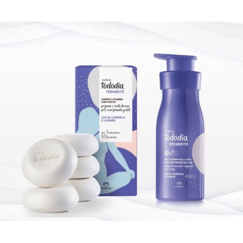 Todanoite - Kit - Creme Hidratante Noturno + Sabonetes - Tododia - Natura