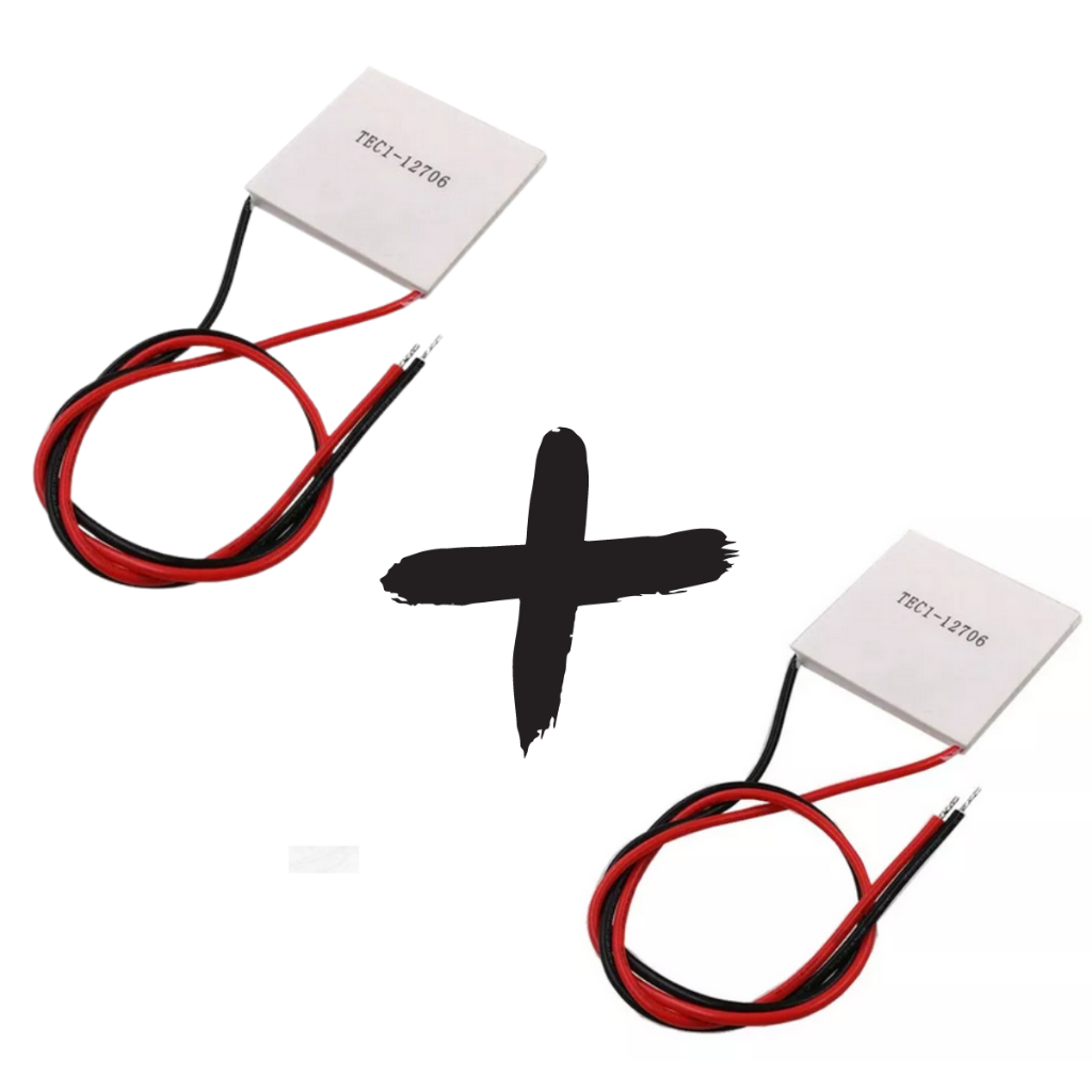 2 Pastilha Placa Peltier Termoelétrica Tec1-12706 Bebedouro Purificador Adega Latina Masterfrio Polar Bebedouro