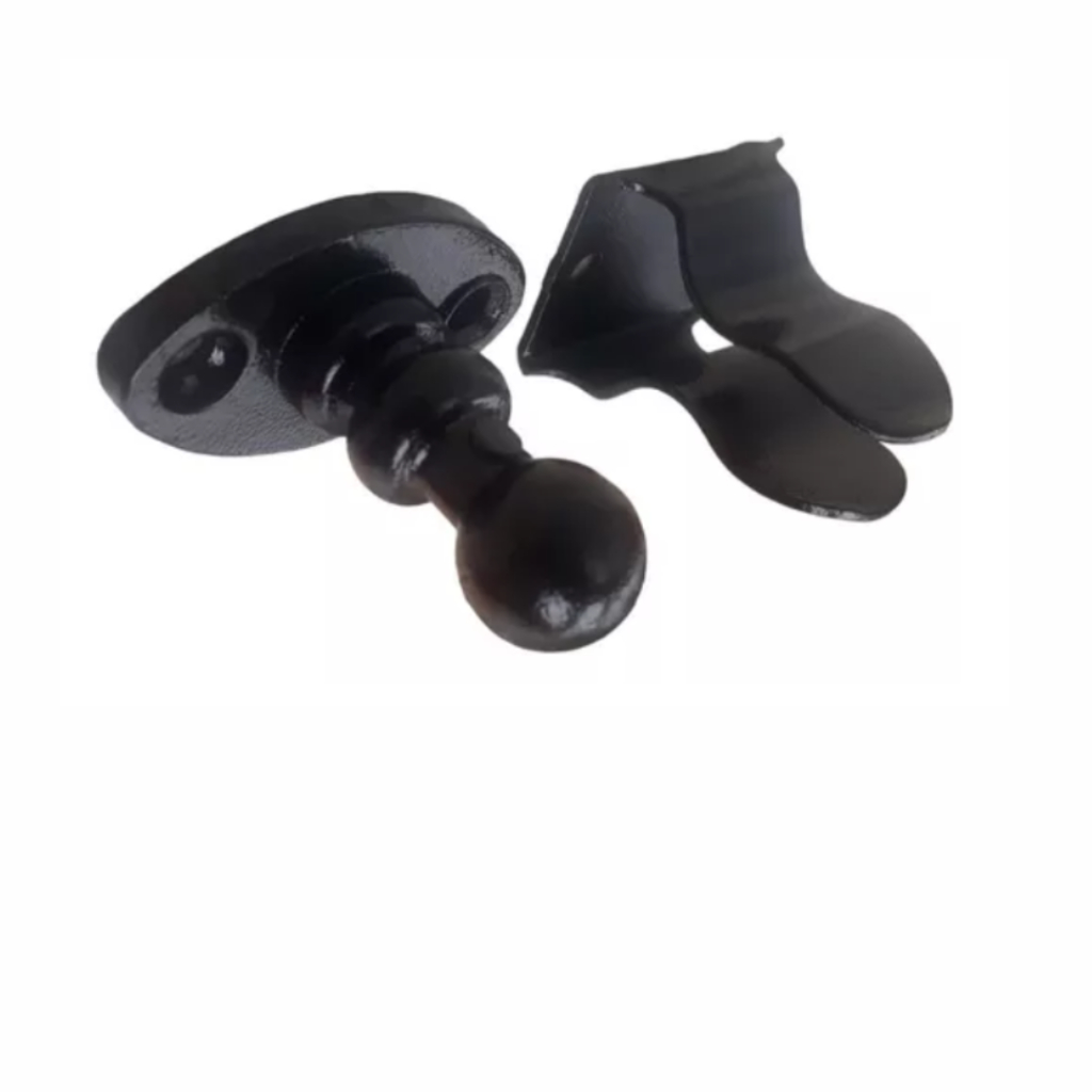 Prendedor Fixador, Tipo Trava Porta Esférico Universal Resistente, Preto