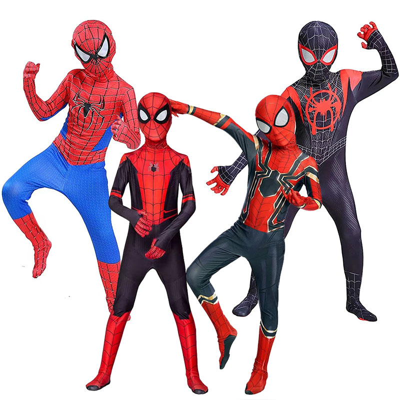 Fantasia Infantil Homem Aranha De Ferro Aranhaverso Morales Sem Volta Pra Casa Longo Luxo em Oferta na Shopee