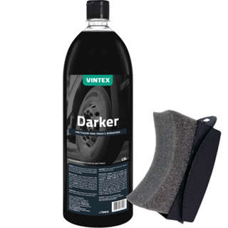 Darker Selante Preteador para Pneus e Borrachas 1,5L Vintex + Aplicador Curvo Detailer em Oferta na Shopee