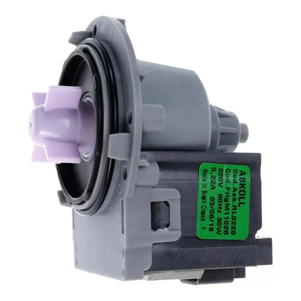 Eletrobomba Universal Com Protetor Térmico 220v Askoll Para Lavadora Roupas