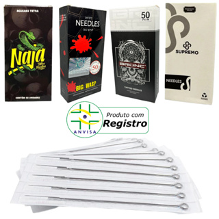 50 Agulhas Para Tatuagem tattoo Traço Rl ou  Pintura Mg - Promoção em Oferta na Shopee