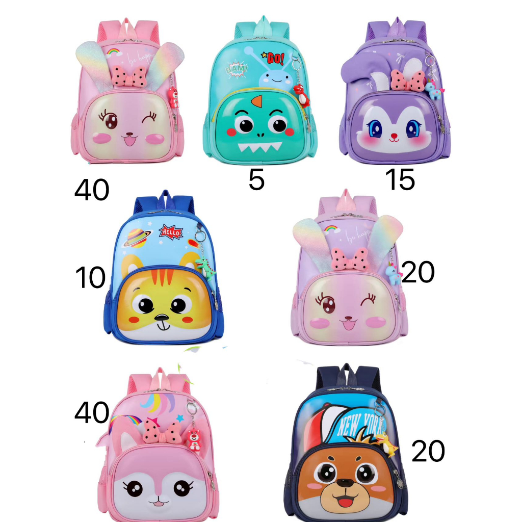 Mochila Infantil Meninos e Meninas Desenho 3D em Oferta na Shopee