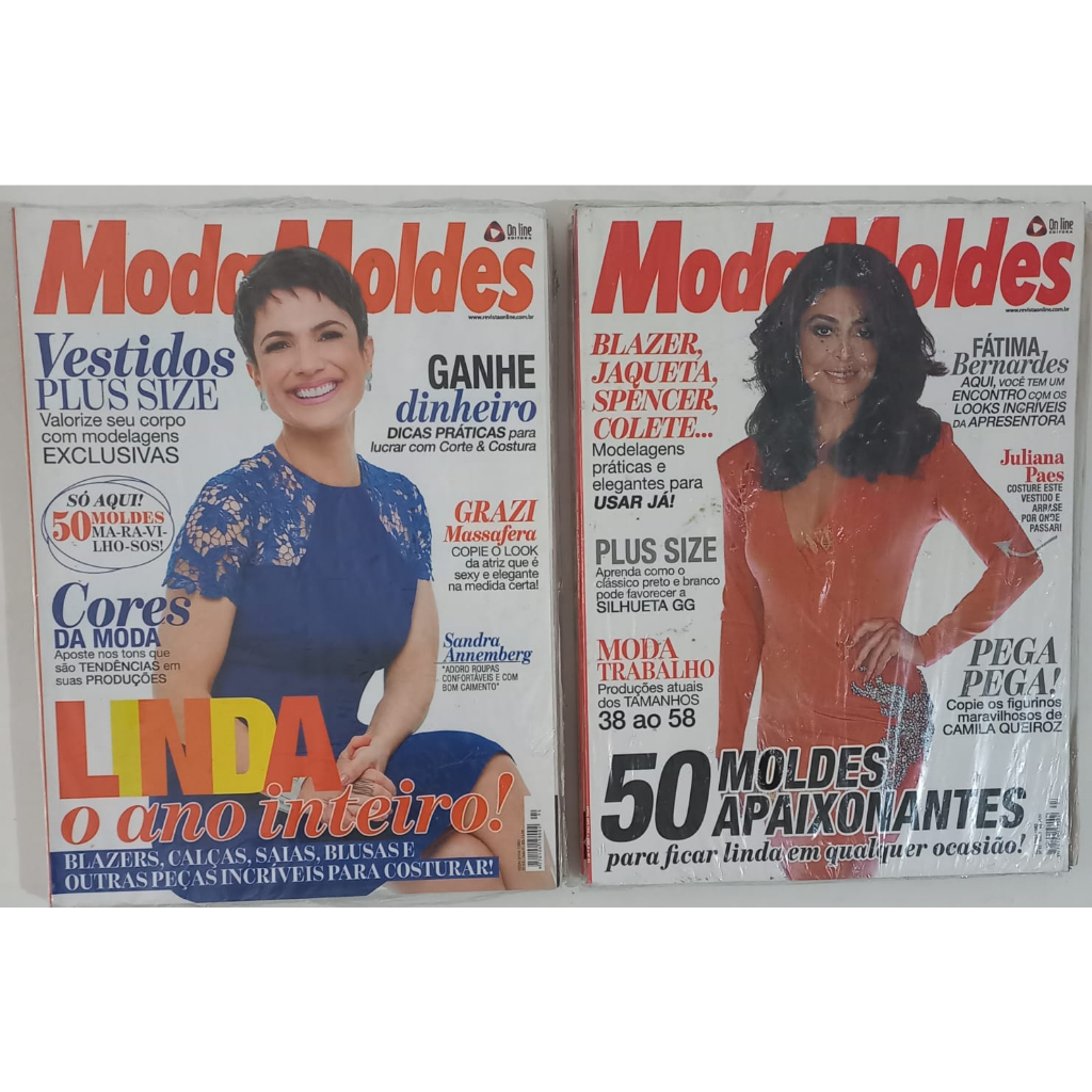 Revista Moda Moldes Edição Nº 92 Ano 9 - 51 Moldes Práticos