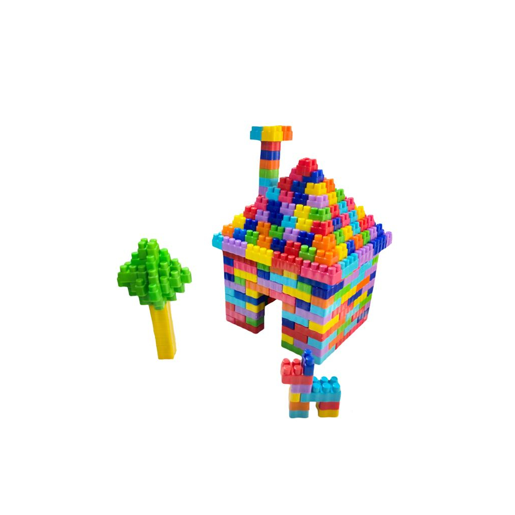 BLOCOS DE MONTAR COM 200 PEÇAS - EDUCATIVOS -  FÁCIL DE MONTAR - COM RODINHA - PEÇAS DIVERSIFICADAS