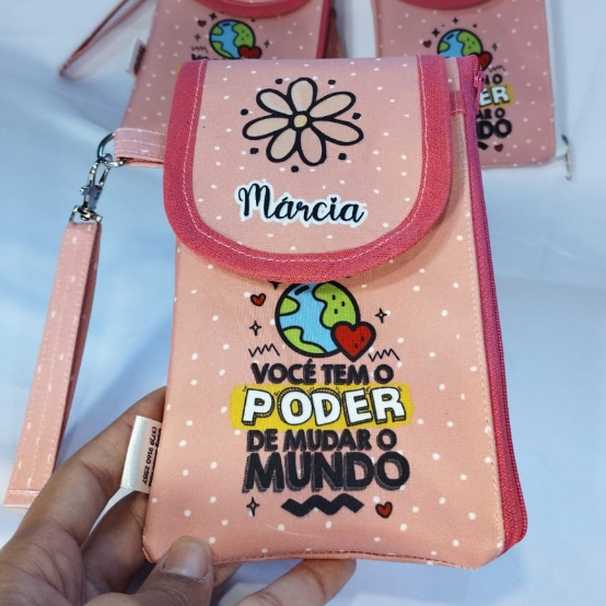 20 PORTA CELULAR PERSONALIZADOS / PORTA DOCUMENTOS COM NOME DO COLABORADOR