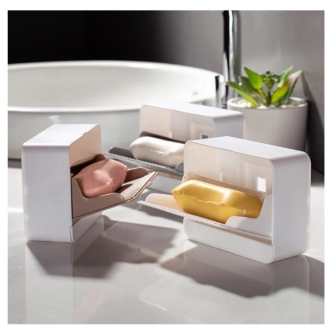 Porta Sabonete Saboneteira Dupla Com Adesivo Para Aderência - Envio Rápido